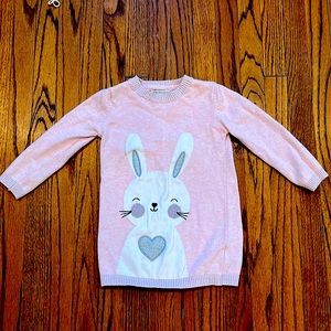 2T sweet bunny sweater dress